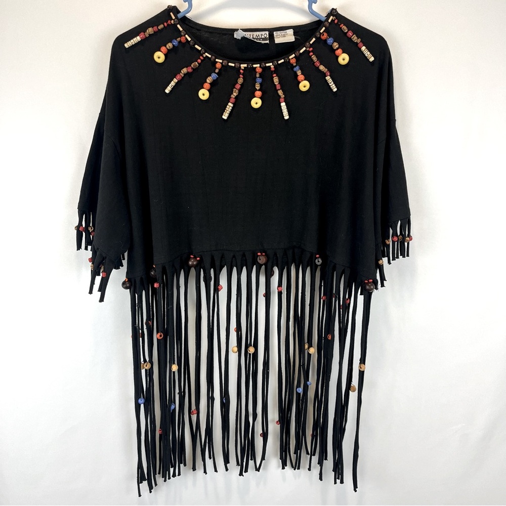 Vintage Contempo Casuals Beaded Top & Skirt